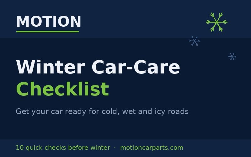 Winter Car-Care Checklist: 10 Quick Checks